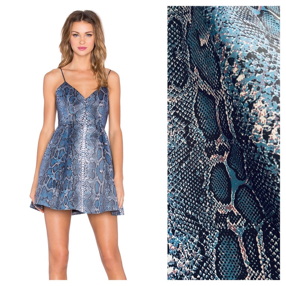 Lovers + Friends Python Skater Dress - image 1